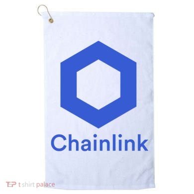 Funny Chainlink LINK Chainlink Blue Funny Chainlink Crypto Chainlink Merch Golf Towel