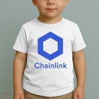 Funny Chainlink LINK Chainlink Blue Funny Chainlink Crypto Chainlink Merch Toddler T-Shirt thumb 2