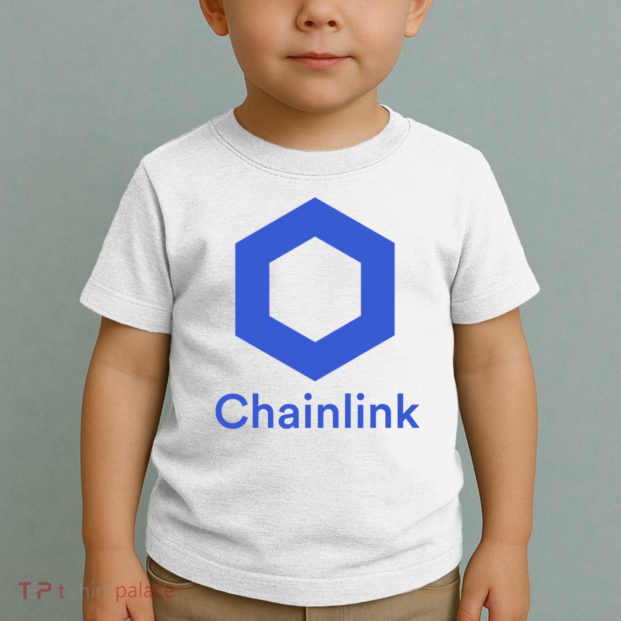 Funny Chainlink LINK Chainlink Blue Funny Chainlink Crypto Chainlink Merch Toddler T-Shirt
