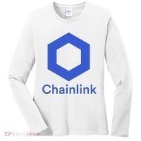 Funny Chainlink LINK Chainlink Blue Funny Chainlink Crypto Chainlink Merch Women's Long Sleeve Shirt thumb 0
