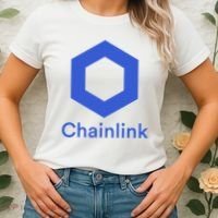 Funny Chainlink LINK Chainlink Blue Funny Chainlink Crypto Chainlink Merch Women's T-Shirt thumb 2