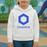 Funny Chainlink LINK Chainlink Blue Funny Chainlink Crypto Chainlink Merch Kids Hoodie thumb 3