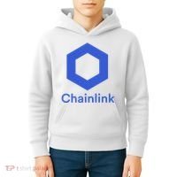 Funny Chainlink LINK Chainlink Blue Funny Chainlink Crypto Chainlink Merch Kids Hoodie thumb 4