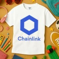 Funny Chainlink LINK Chainlink Blue Funny Chainlink Crypto Chainlink Merch Kids T-Shirt thumb 3
