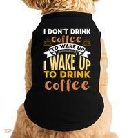Funny Coffee Lover Quote Doggie Tank thumb 0