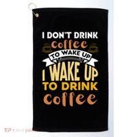Funny Coffee Lover Quote Golf Towel thumb 0