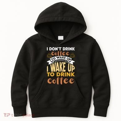 Funny Coffee Lover Quote Kids Hoodie