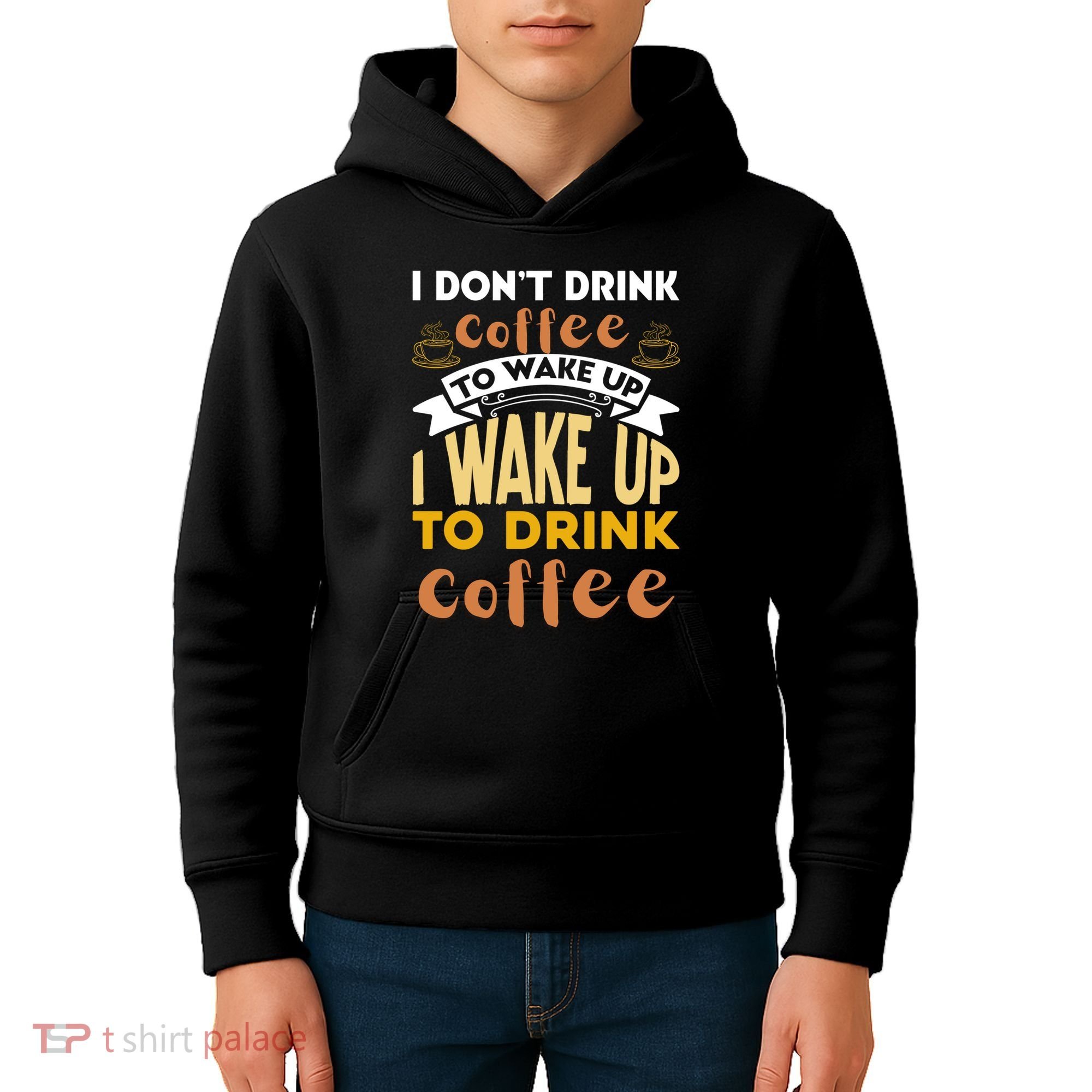Funny Coffee Lover Quote Kids Hoodie