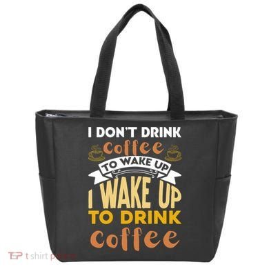 Funny Coffee Lover Quote Tote Bag