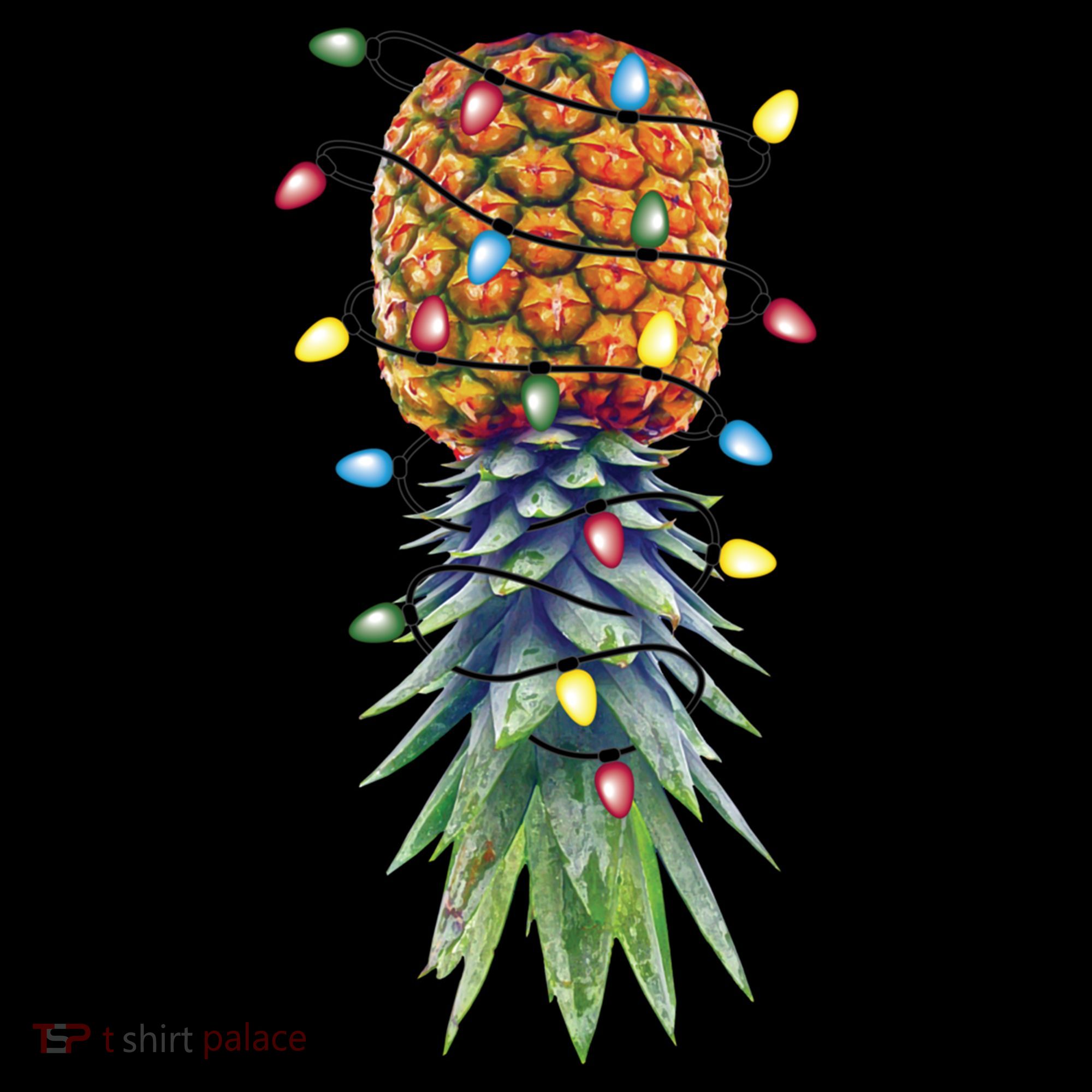 Funny Christmas Lights Upside Down Pineapple Swinger Funny Gift Coffee Mug