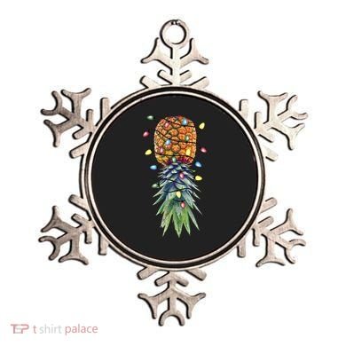 Funny Christmas Lights Upside Down Pineapple Swinger Funny Gift Ornament
