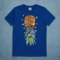 Funny Christmas Lights Upside Down Pineapple Swinger Funny Gift T-Shirt thumb 5
