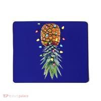 Funny Christmas Lights Upside Down Pineapple Swinger Funny Gift Mousepad thumb 0