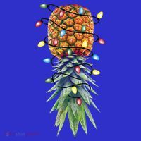 Funny Christmas Lights Upside Down Pineapple Swinger Funny Gift Mousepad thumb 1