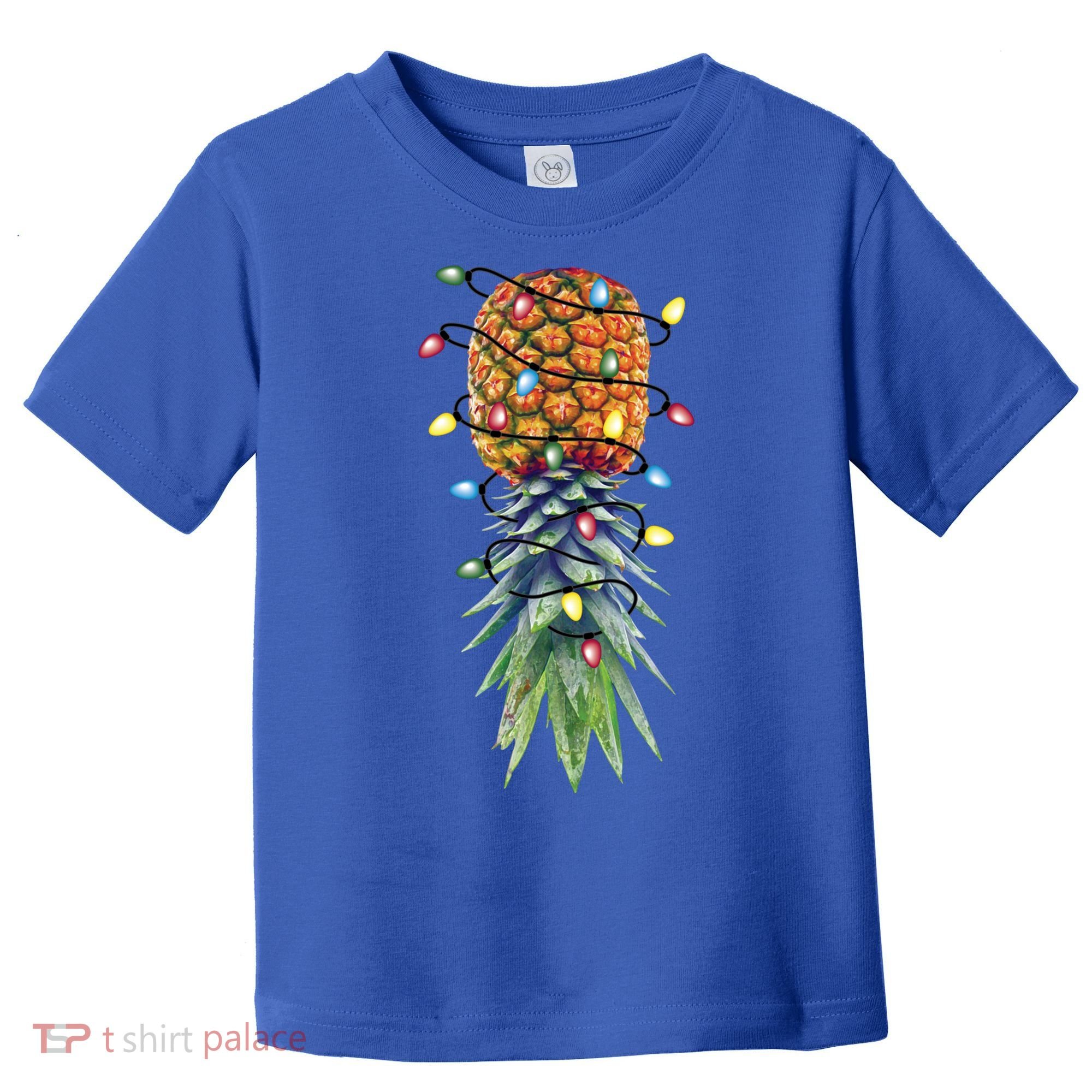 Funny Christmas Lights Upside Down Pineapple Swinger Funny Gift Toddler T-Shirt