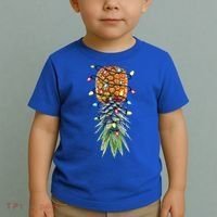 Funny Christmas Lights Upside Down Pineapple Swinger Funny Gift Toddler T-Shirt thumb 2