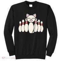 Funny Cat Lover Tee Bowling Pin Cat Bowler Bowling Player Sweatshirt thumb 0