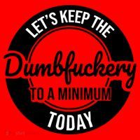 Funny Coworker LetS Keep The Dumb F To A Minimum Today Cute Gift Santa Hat thumb 1