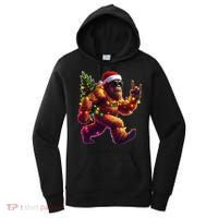 Funny Christmas Lights Sasquatch Big Foot Women's Hoodie thumb 0