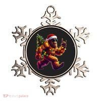 Funny Christmas Lights Sasquatch Big Foot Ornament thumb 0