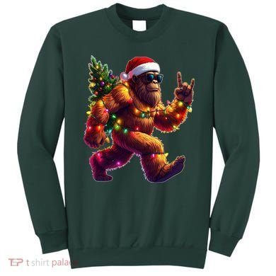 Funny Christmas Lights Sasquatch Big Foot Sweatshirt