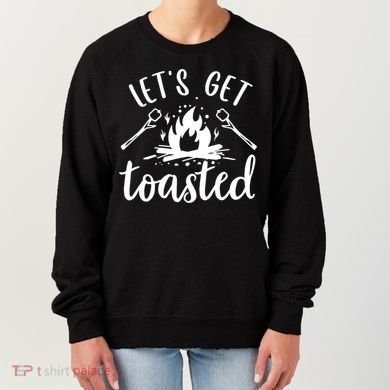 Funny Camping LetS Get Toasted Cool Campers Cute Gift Women's Sweatshirt