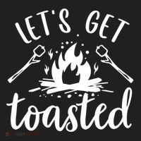 Funny Camping LetS Get Toasted Cool Campers Cute Gift Beanie thumb 2