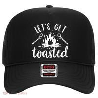 Funny Camping LetS Get Toasted Cool Campers Cute Gift Hat thumb 0
