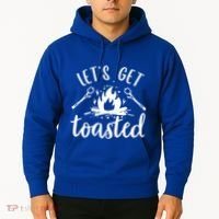 Funny Camping LetS Get Toasted Cool Campers Cute Gift Hoodie thumb 2