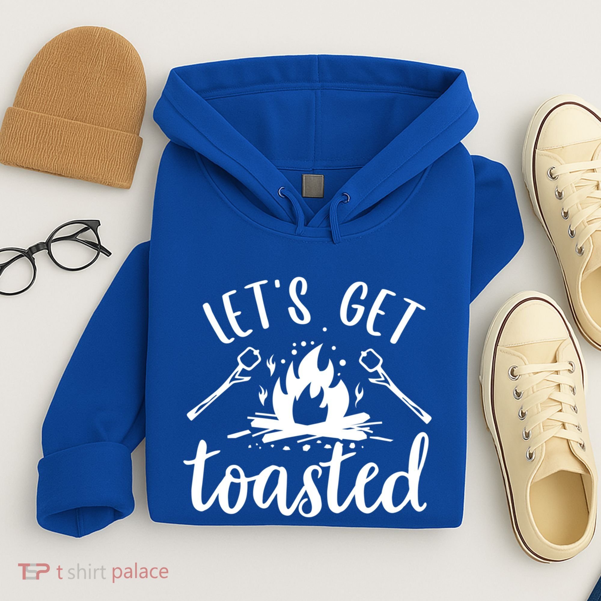 Funny Camping LetS Get Toasted Cool Campers Cute Gift Hoodie