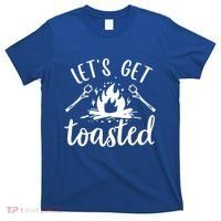 Funny Camping LetS Get Toasted Cool Campers Cute Gift T-Shirt thumb 0