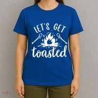 Funny Camping LetS Get Toasted Cool Campers Cute Gift T-Shirt thumb 4