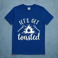 Funny Camping LetS Get Toasted Cool Campers Cute Gift T-Shirt thumb 5