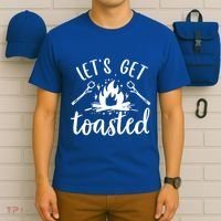 Funny Camping LetS Get Toasted Cool Campers Cute Gift T-Shirt thumb 6
