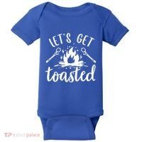 Funny Camping LetS Get Toasted Cool Campers Cute Gift Baby Bodysuit thumb 0