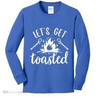 Funny Camping LetS Get Toasted Cool Campers Cute Gift Kids Long Sleeve Shirt thumb 0