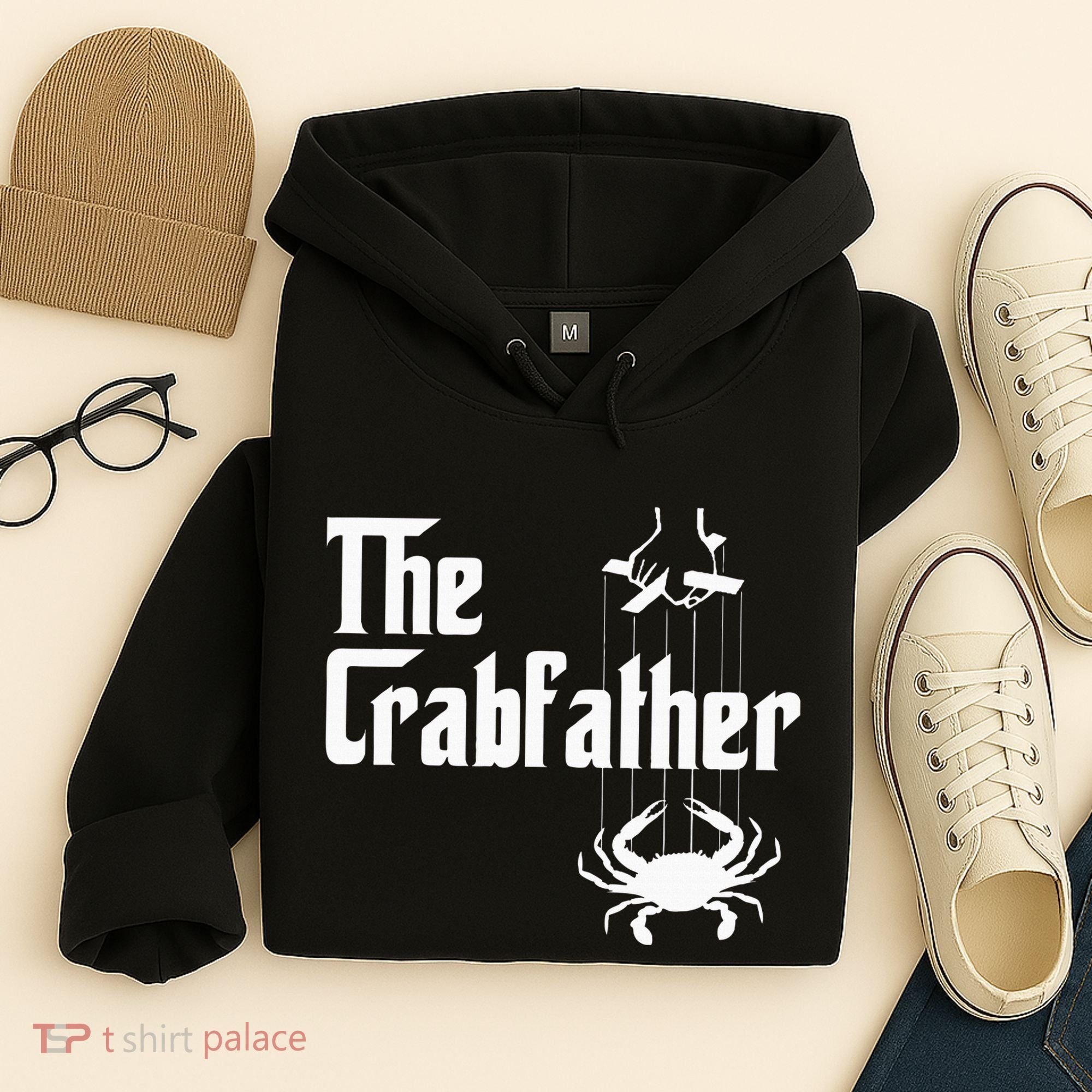 Funny Crab Lover Crabbing The Crabfather Hoodie