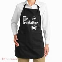 Funny Crab Lover Crabbing The Crabfather Apron thumb 2