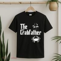 Funny Crab Lover Crabbing The Crabfather T-Shirt thumb 2
