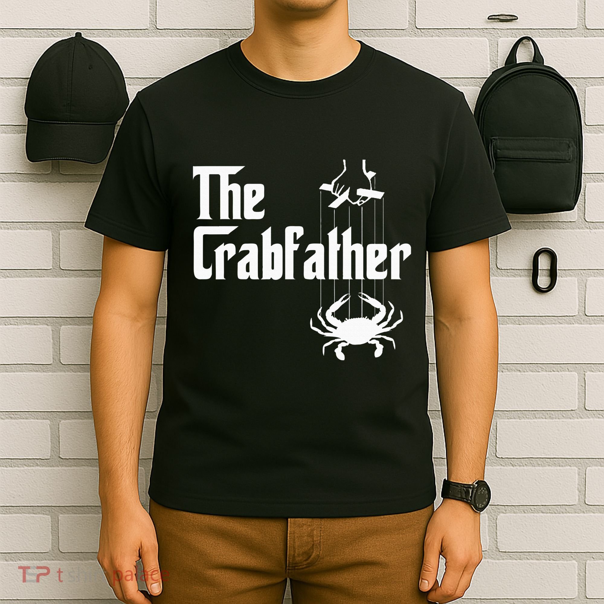 Funny Crab Lover Crabbing The Crabfather T-Shirt