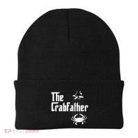 Funny Crab Lover Crabbing The Crabfather Beanie thumb 0