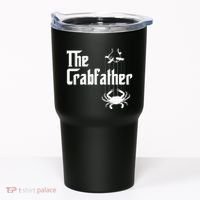 Funny Crab Lover Crabbing The Crabfather Tumbler thumb 0