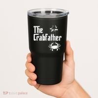 Funny Crab Lover Crabbing The Crabfather Tumbler thumb 2