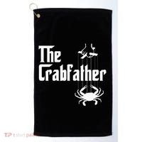 Funny Crab Lover Crabbing The Crabfather Golf Towel thumb 0