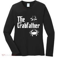 Funny Crab Lover Crabbing The Crabfather Women's Long Sleeve Shirt thumb 0