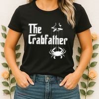 Funny Crab Lover Crabbing The Crabfather Women's T-Shirt thumb 2