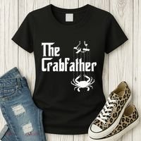 Funny Crab Lover Crabbing The Crabfather Women's T-Shirt thumb 3