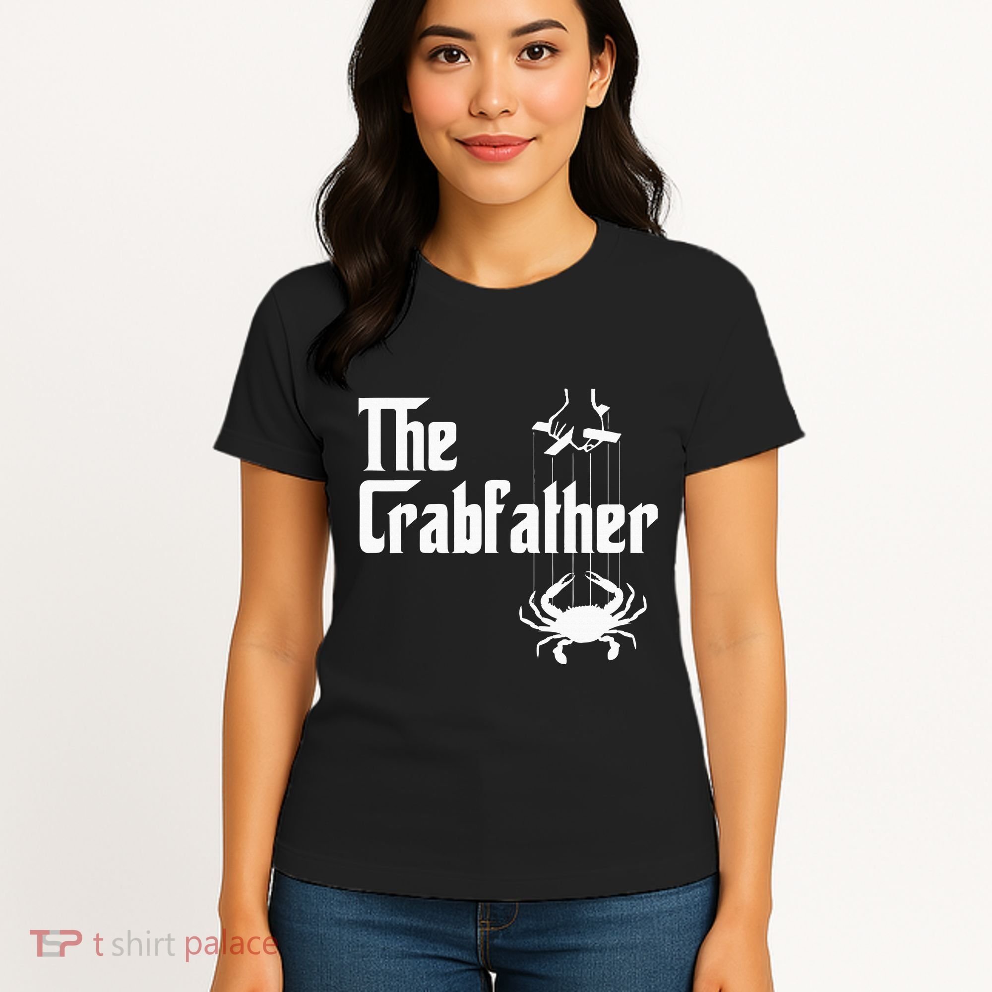 Funny Crab Lover Crabbing The Crabfather Women's T-Shirt