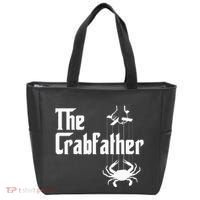 Funny Crab Lover Crabbing The Crabfather Tote Bag thumb 0