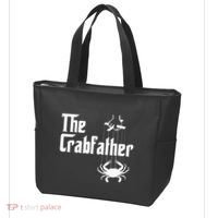 Funny Crab Lover Crabbing The Crabfather Tote Bag thumb 3